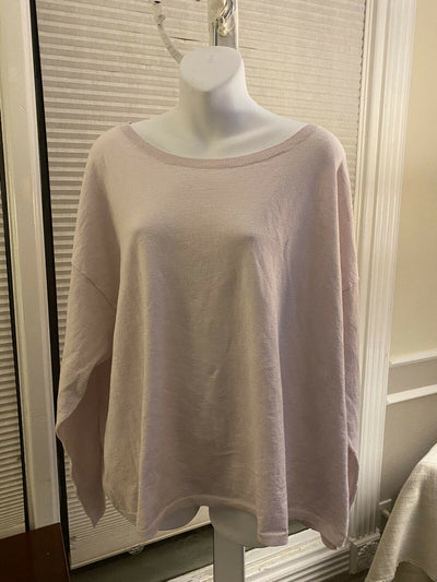 EILEEN FISHER Womens Light Purple Long Sleeve Crew Neck Top XS