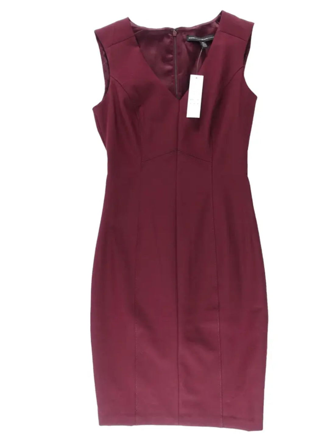 WHITE HOUSE BLACK MARKET Womens Zippered Sleeveless V Neck Above The K –  Bobbi + Bricka