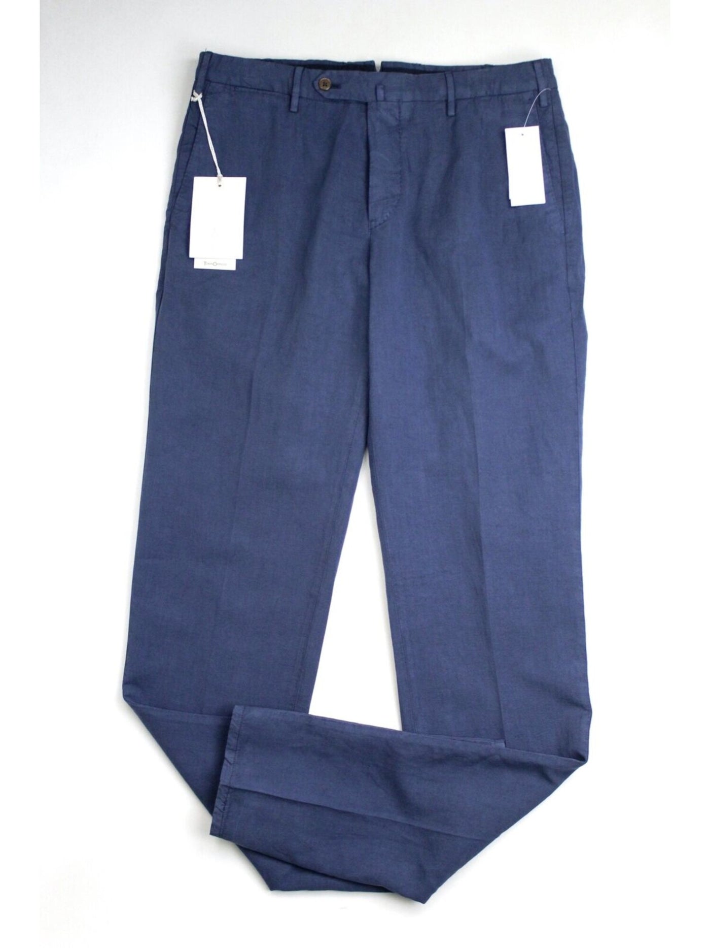 TORIN OPIFICIO Mens Blue Straight Leg, Classic Fit Cashmere Chino Pants 54