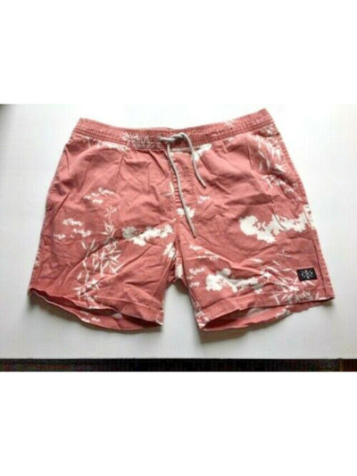 ZGY DENIM Mens Coral Drawstring, Printed Classic Fit Shorts XL