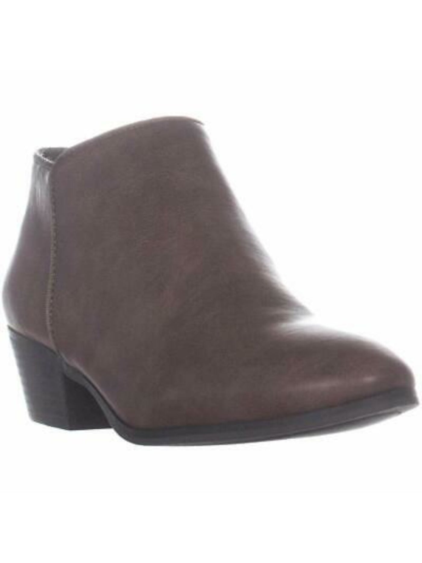 STYLE & COMPANY Womens Brown Padded Wileyy Almond Toe Block Heel Zip-Up Booties 8.5 M