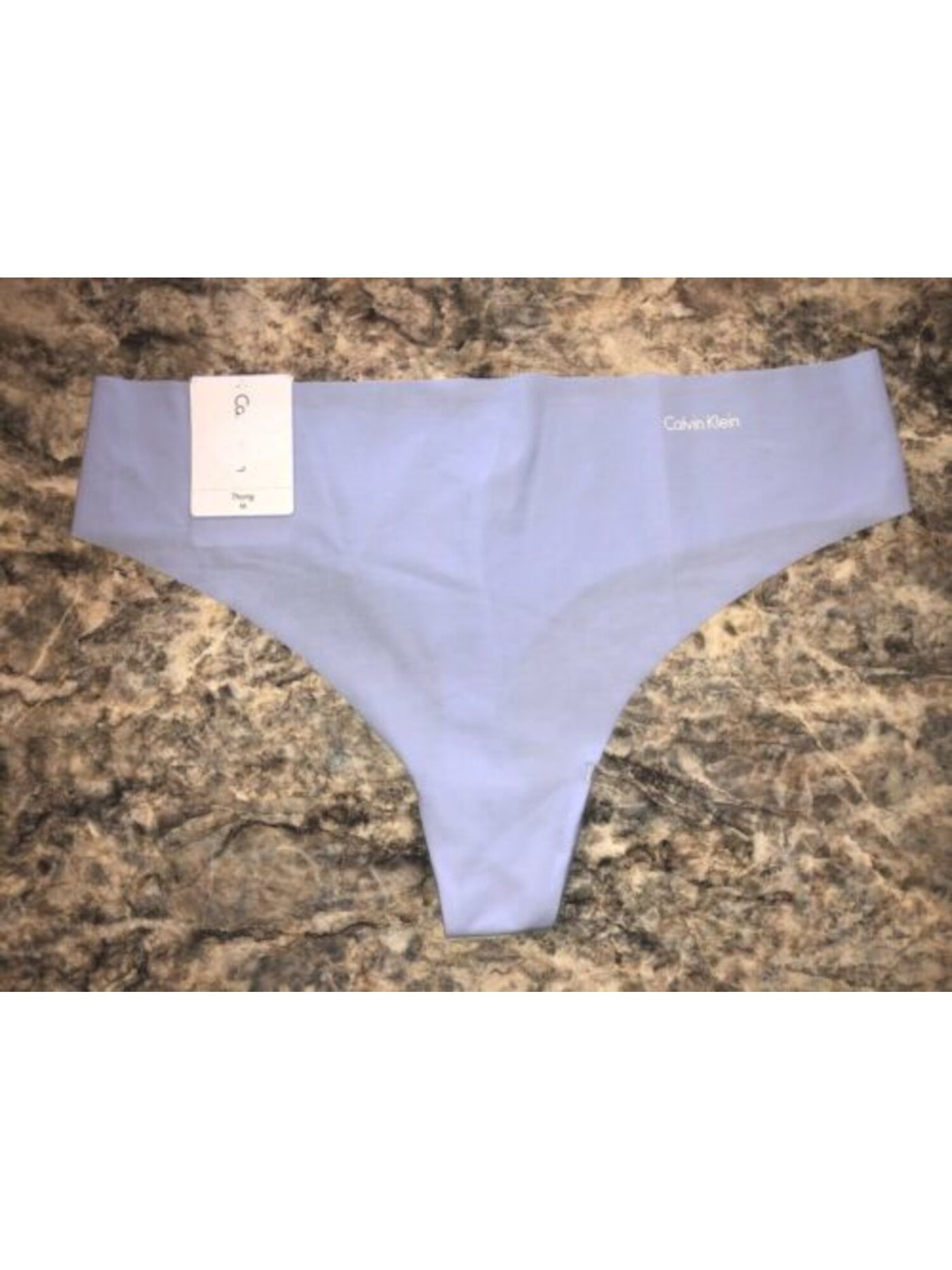 CALVIN KLEIN Intimates Gray Thong Underwear L