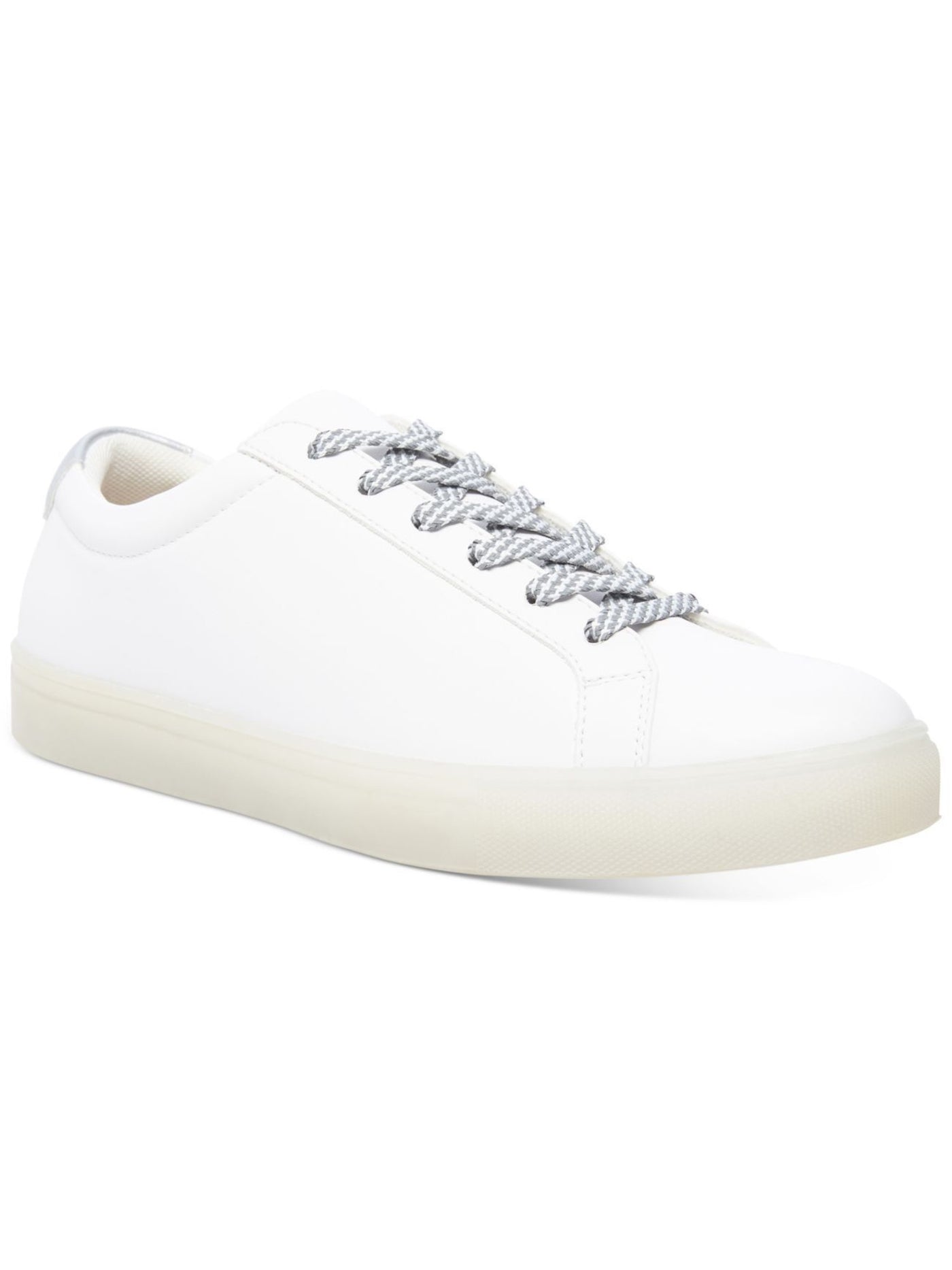 MADDEN Mens White Tennis-Style Padded Paule Round Toe Lace-Up Sneakers Shoes 12 M