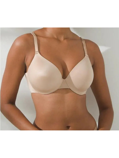 SOMA Intimates Gold Full Coverage Seamless Edges Adjustable Straps Underwire Bra 32DD