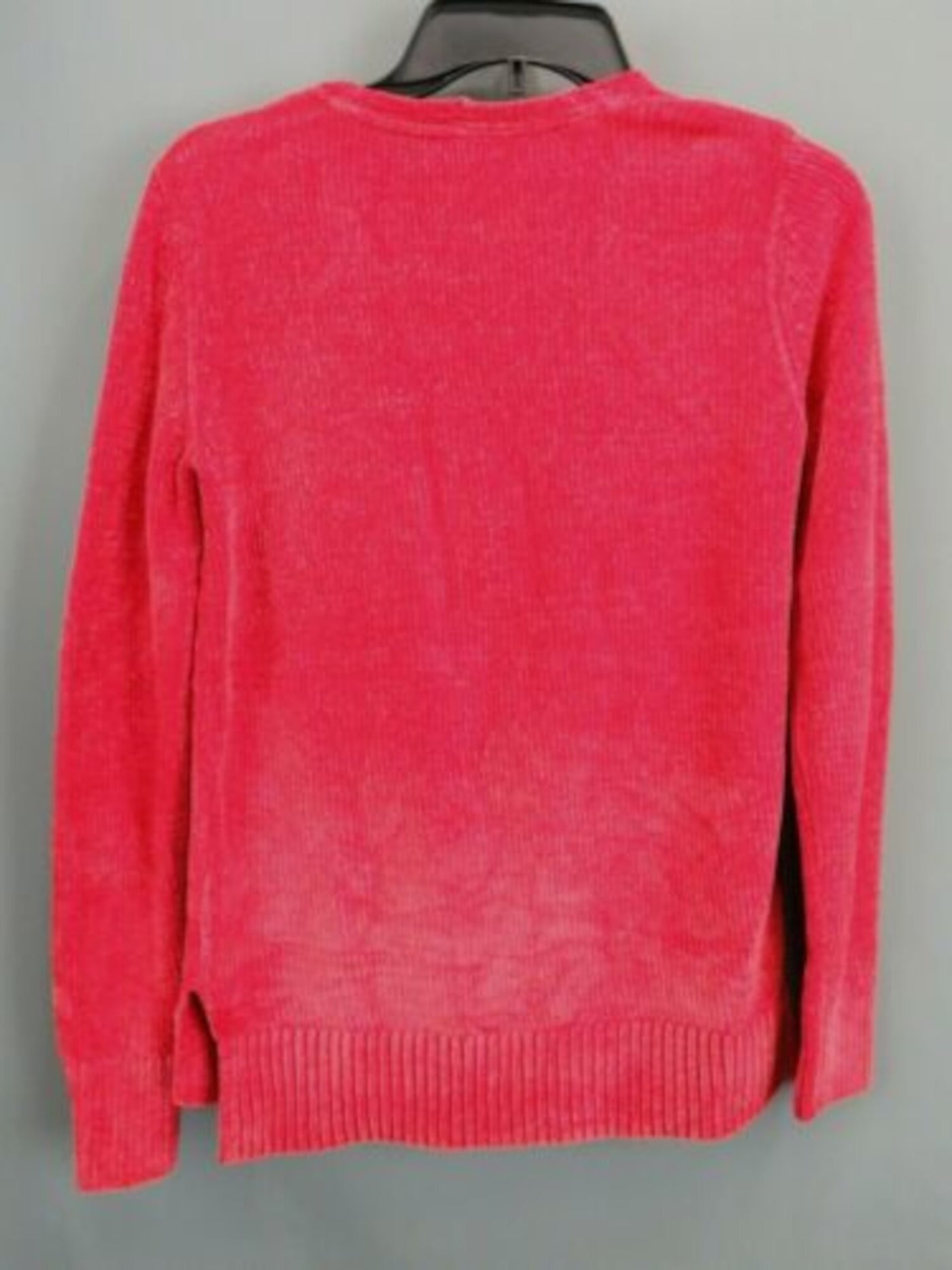 MAISON JULES Womens Red Long Sleeve V Neck Hoodie Sweater S