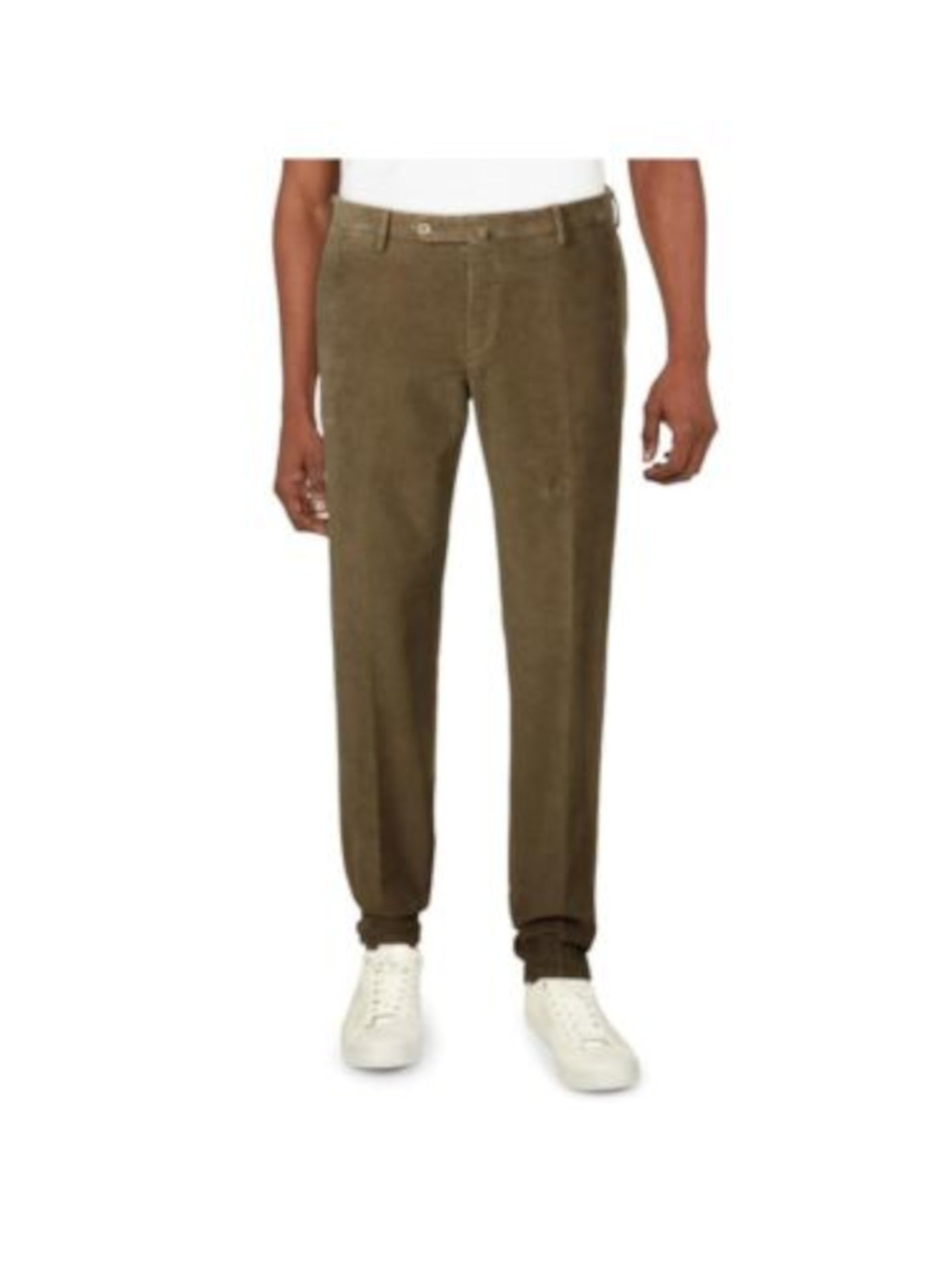 TORIN OPIFICIO Mens Green Flat Front, Stretch, Regular Fit Pants 56