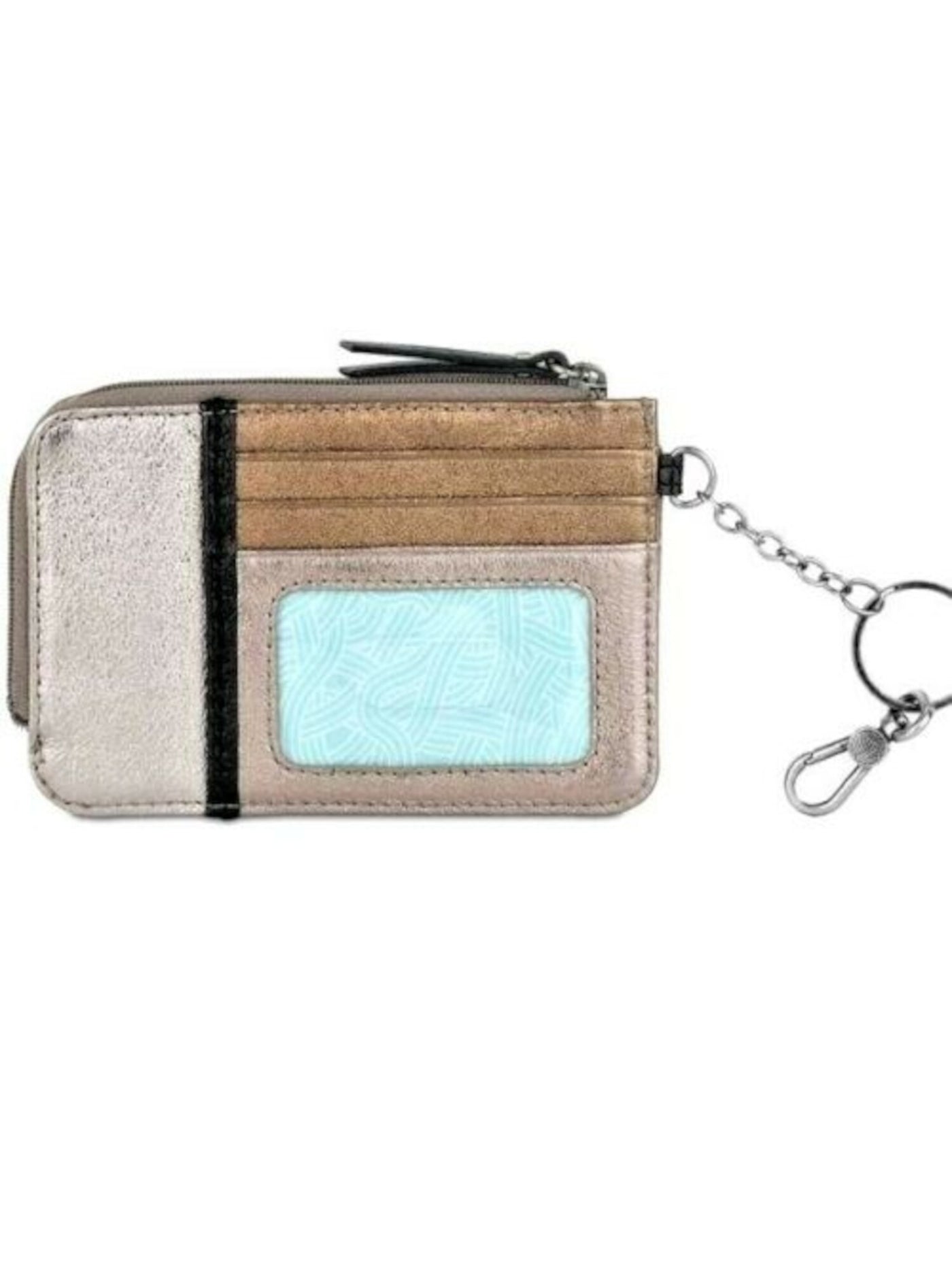 THE SAK Women's Brown Metallic Colorblock Strapless Card Holder