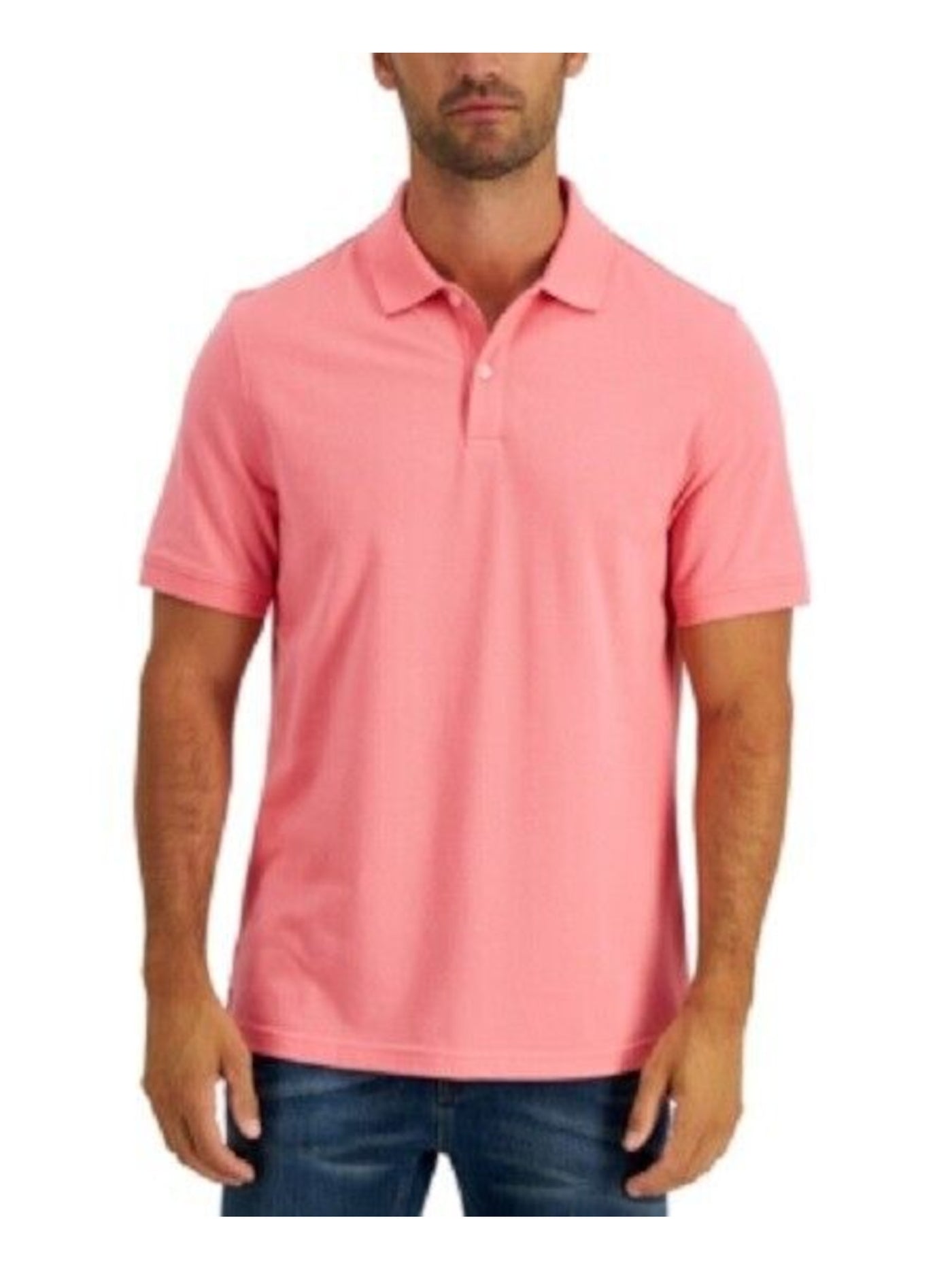 CLUBROOM Mens Coral Classic Fit Moisture Wicking Polo M