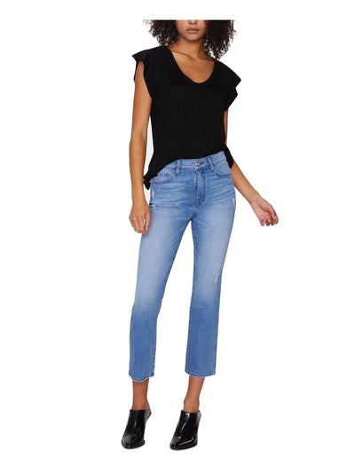 SANCTUARY Womens Light Blue Straight leg Jeans 27