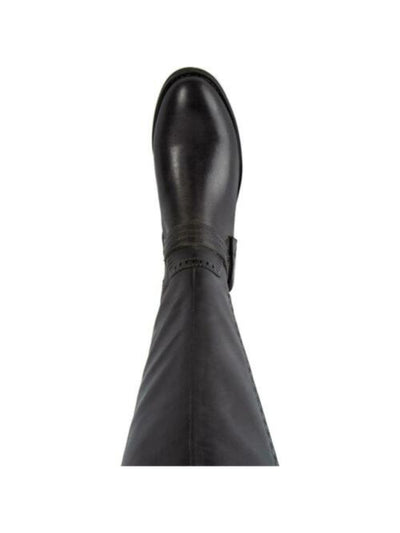 BARETRAPS Womens Gray Flex Gore Hook And Loop Accent Cushioned Comfort Abram Almond Toe Block Heel Zip-Up Boots Shoes 6 M