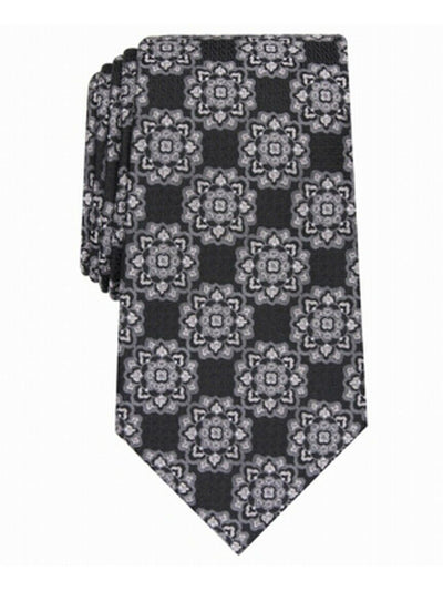 TASSO ELBA Mens Black Neat Classic Neck Tie