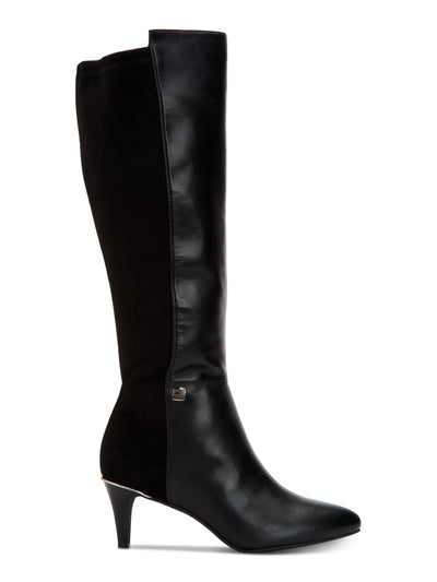 ALFANI Womens Black Arch Support Cushioned Hakuu Almond Toe Kitten Heel Zip-Up Heeled Boots 7.5 M WC