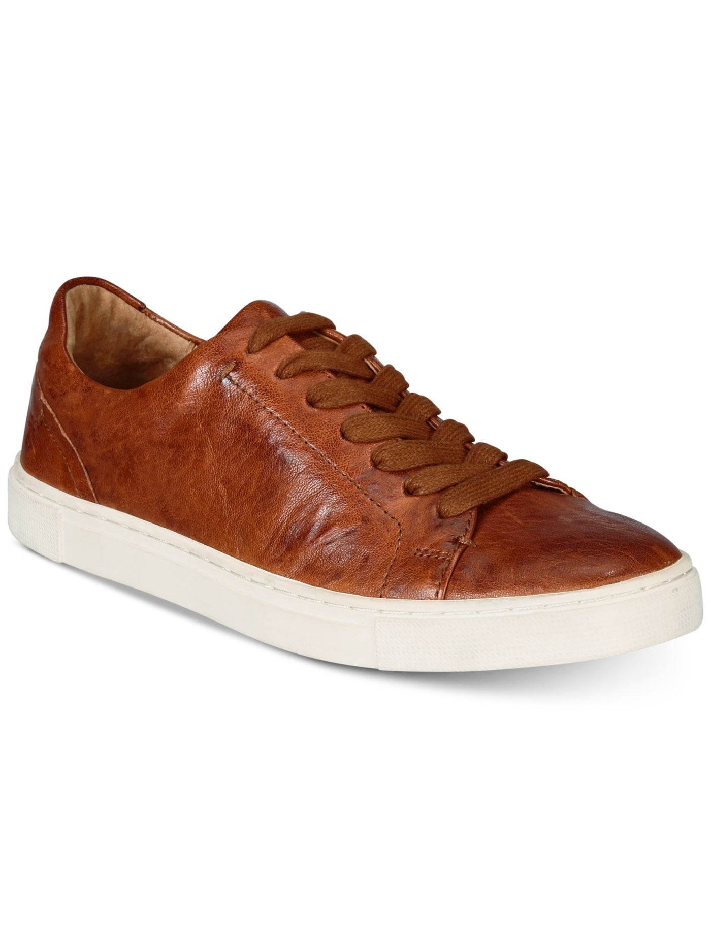 FRYE Womens Cognac Brown Padded Ivy Round Toe Lace-Up Athletic Sneakers Shoes 6 M