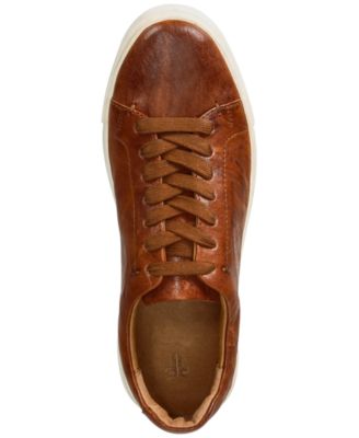 FRYE Womens Cognac Brown Padded Ivy Round Toe Lace-Up Athletic Sneakers Shoes M