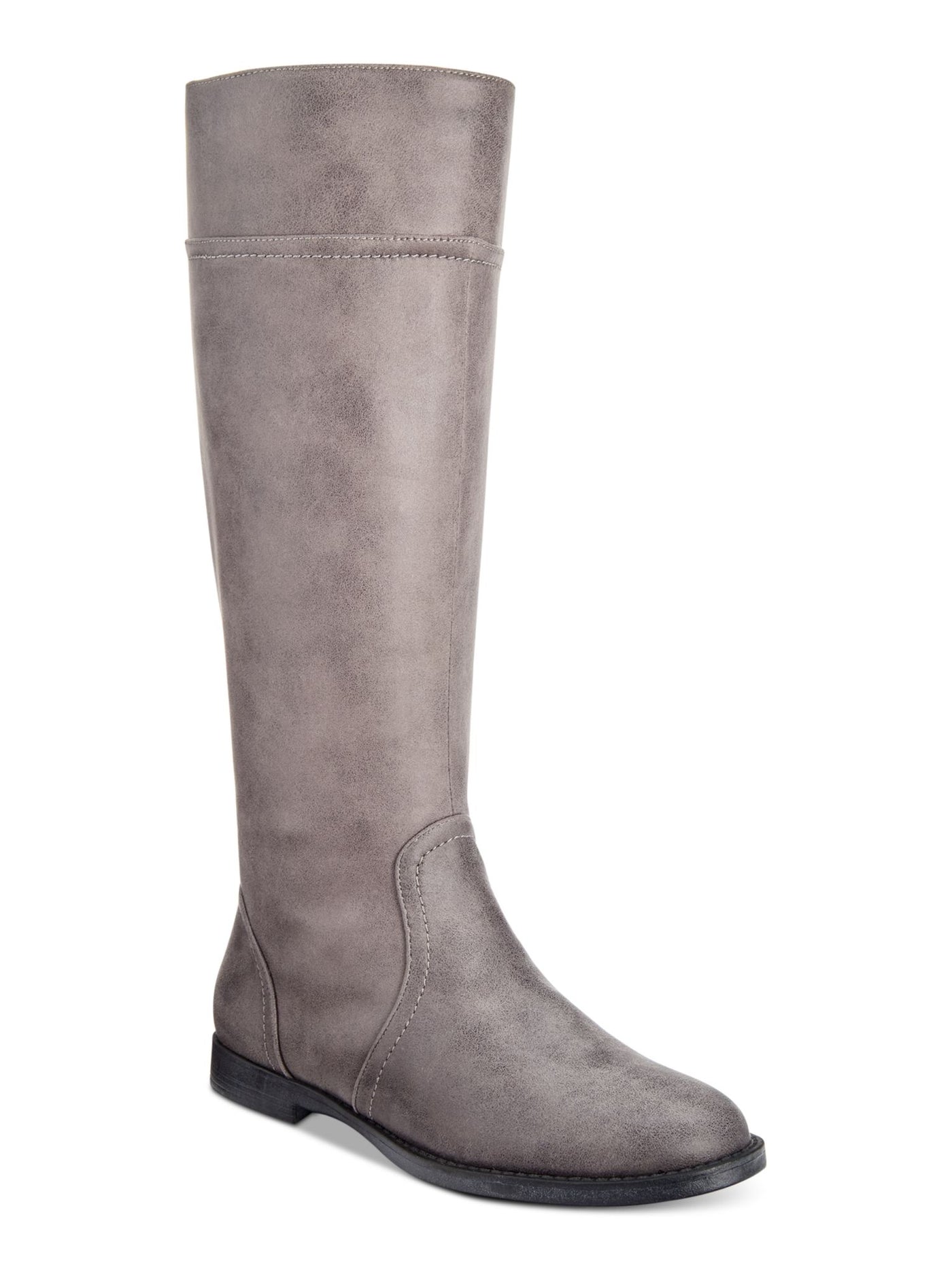 BELLA VITA Womens Gray Cushioned Rebecca Ii Round Toe Zip-Up Boots Shoes 6.5