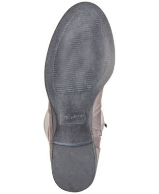 BELLA VITA Womens Gray Cushioned Rebecca Ii Round Toe Zip-Up Boots Shoes M