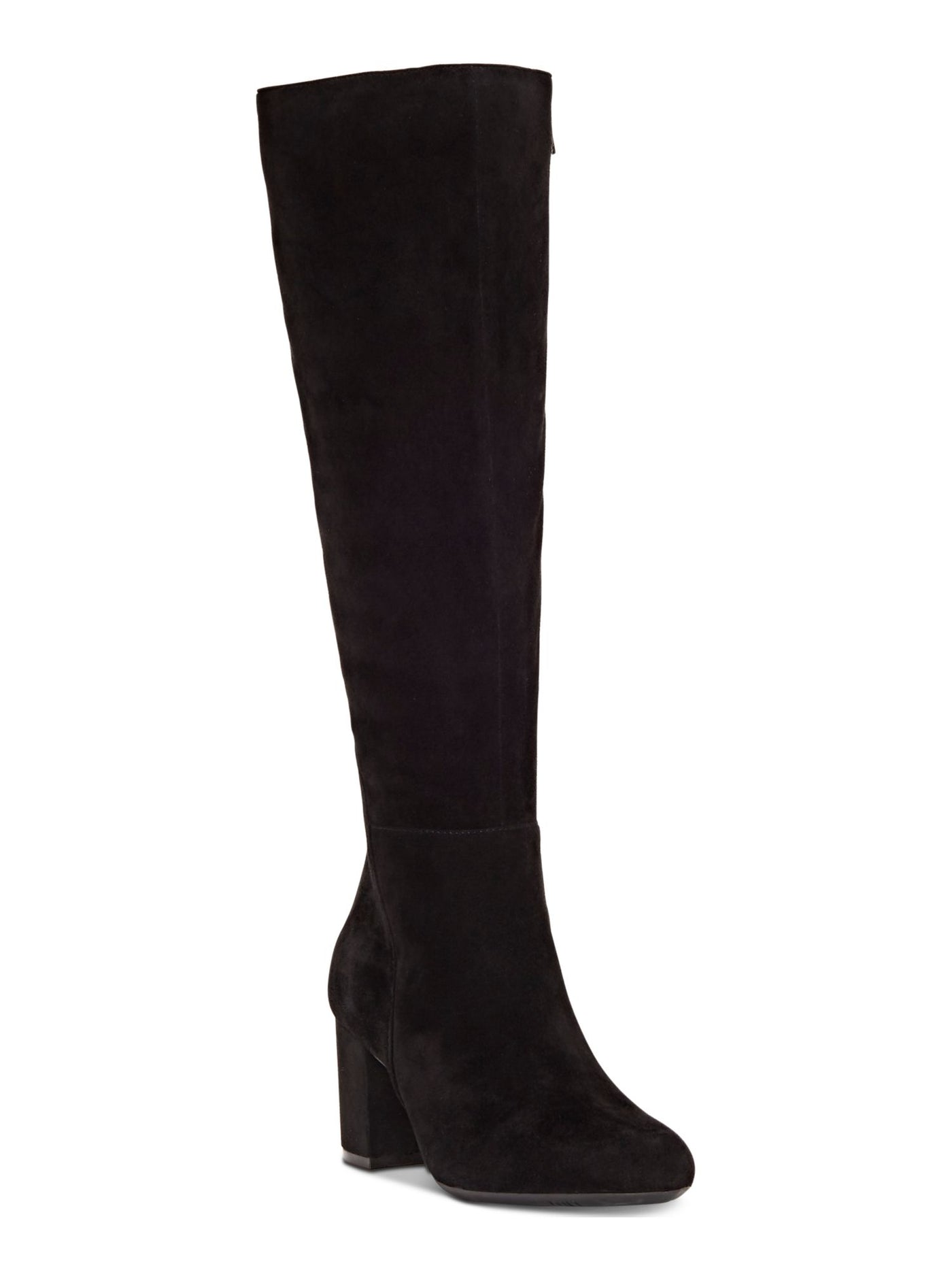 INC Womens Black Block Heel Zip-Up Dress Boots Shoes 5.5 M