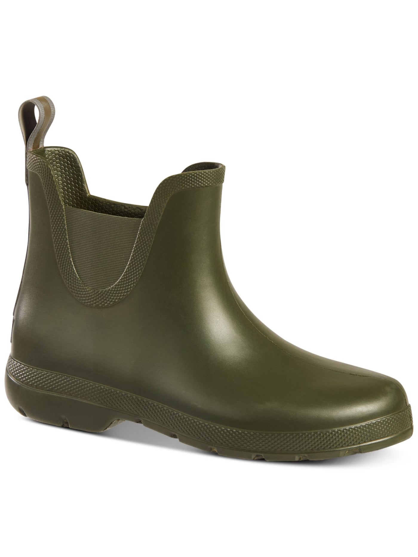 TOTES Womens Green Everywear Technology Chelsea Boots Waterproof Slip Resistant Cirrus Round Toe Rain Boots 7