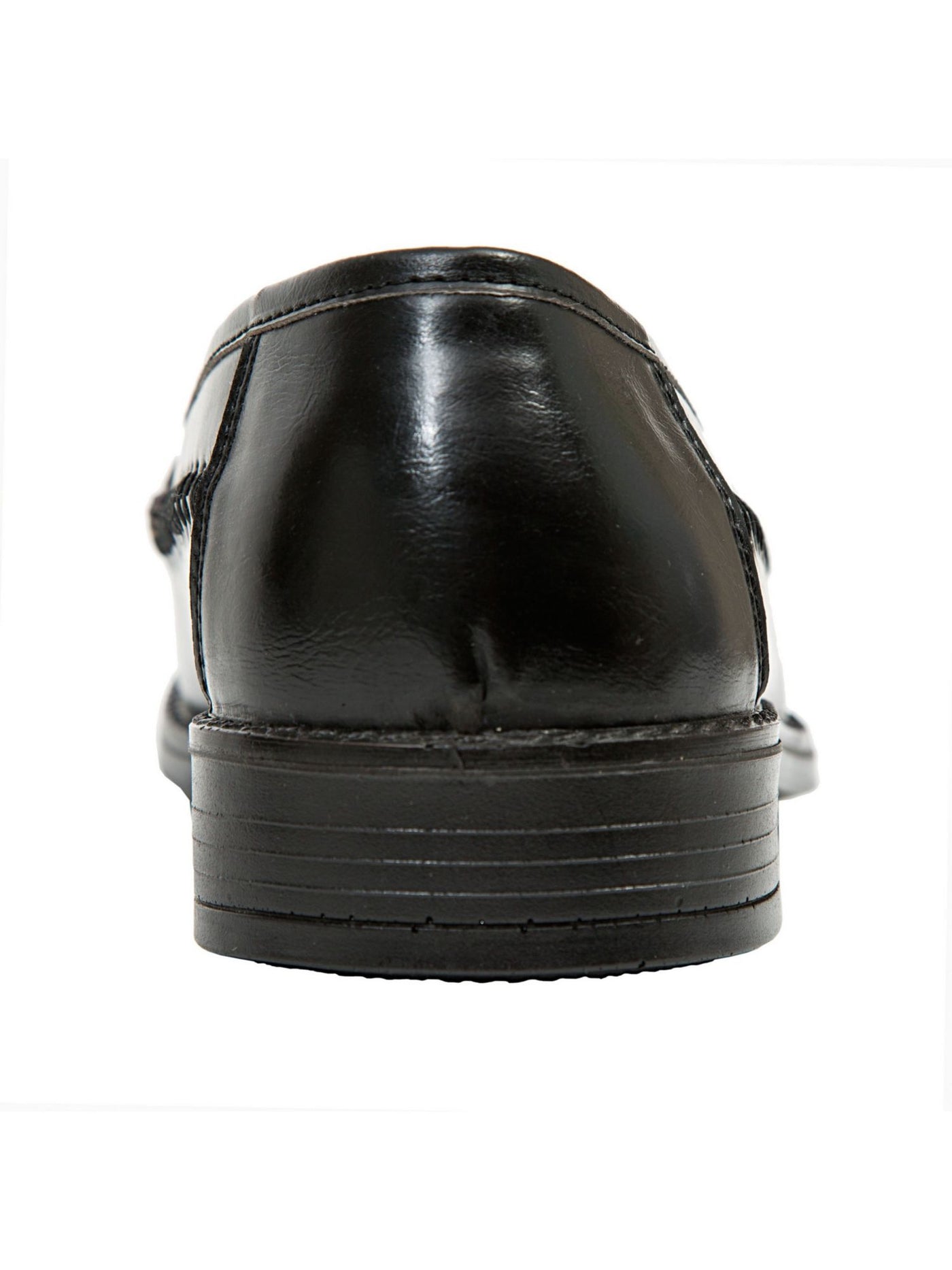DEER STAGS Mens Black Tasseled Cushioned Herman Round Toe Slip On Loafers Shoes 8.5 W