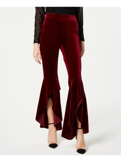 INC Womens Maroon Formal Flare Pants 10