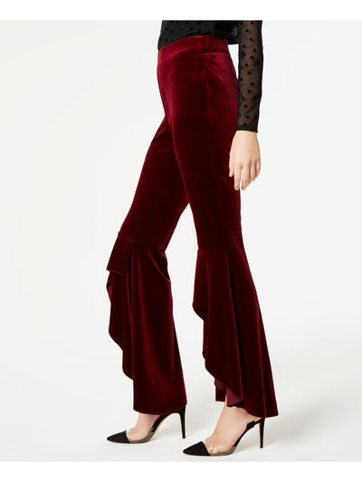 INC Womens Maroon Formal Flare Pants 10