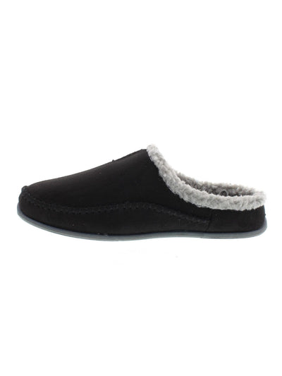DEER STAGS SLIPPEROOZ Mens Black Padded Nordic Round Toe Slip On Slippers Shoes 9 W