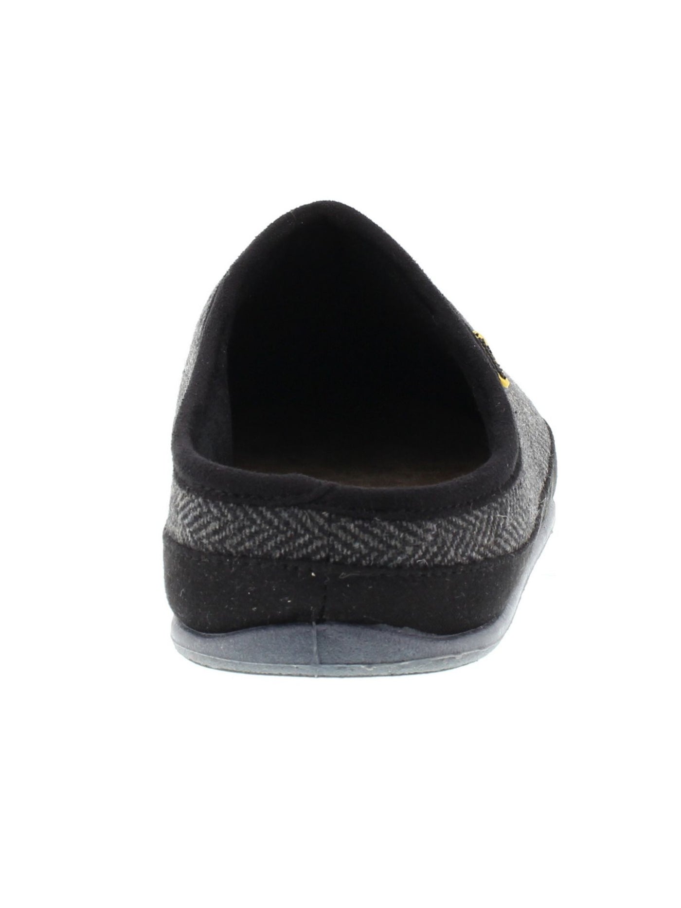 DEER STAGS SLIPPEROOZ Mens Black Herringbone Padded Comfort Wherever Round Toe Platform Slip On Slippers Shoes 11 W