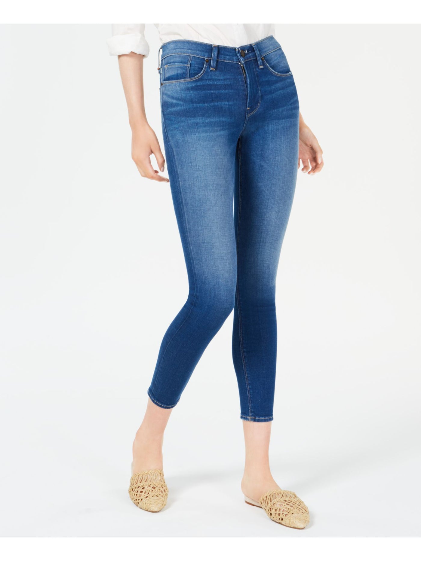 HUDSON Womens Blue Skinny Jeans 25