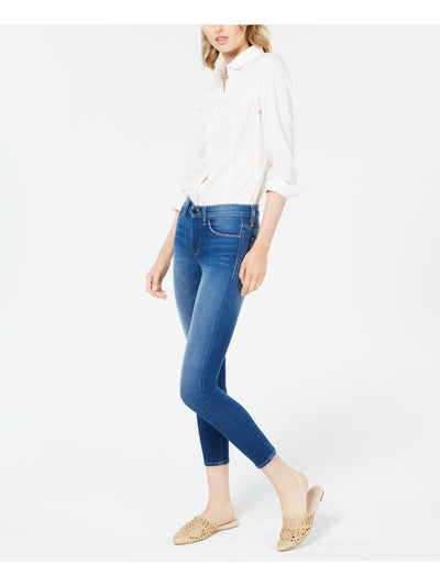 HUDSON Womens Blue Skinny Jeans 25