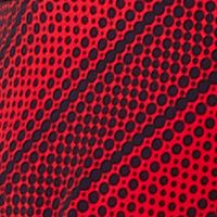 MICHAEL KORS Womens Red Cut Out Zippered Polka Dot Short Sleeve Jewel Neck Mini A-Line Dress