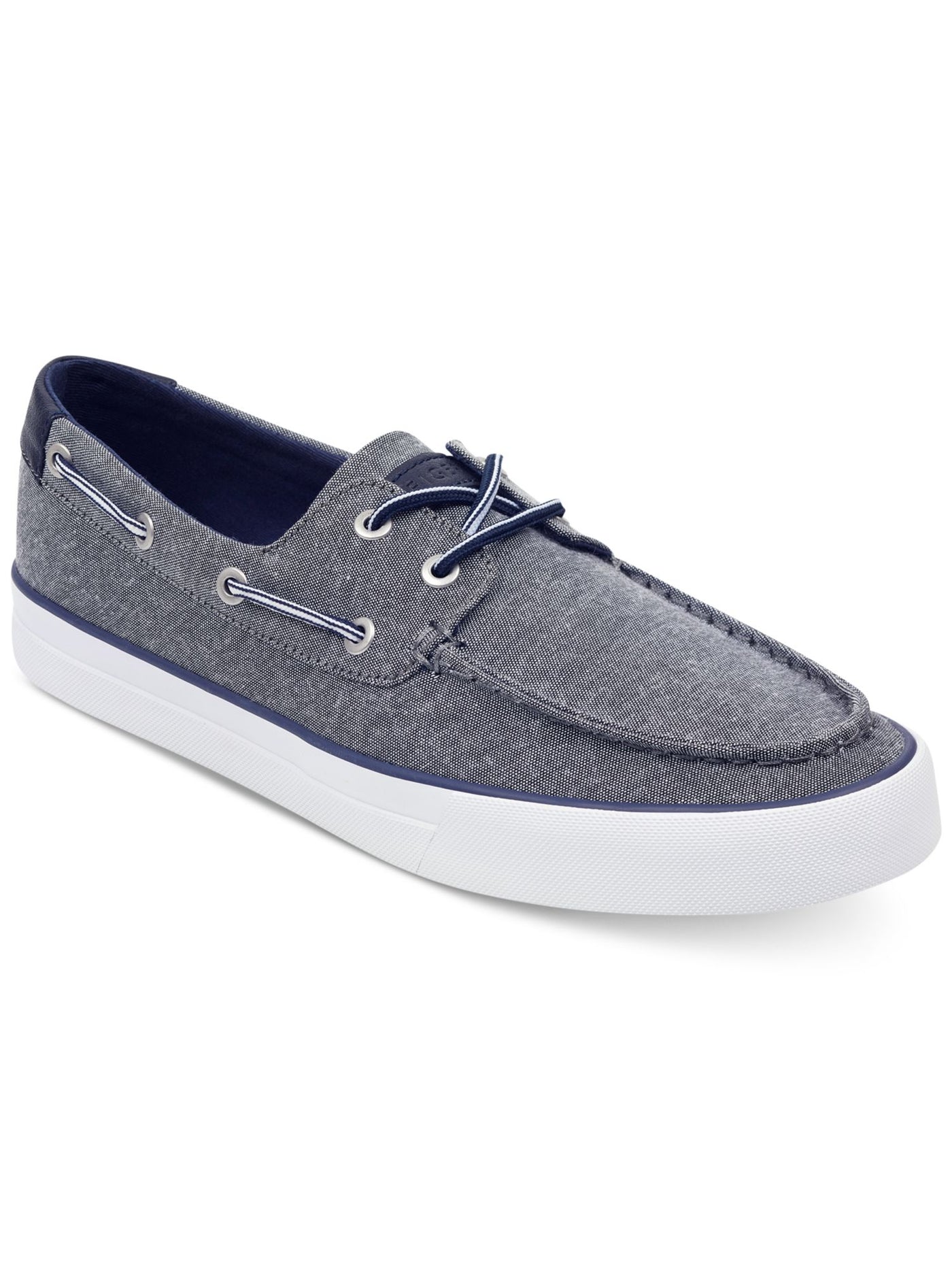 TOMMY HILFIGER Mens Gray Padded Water Resistant Petes Round Toe Lace-Up Boat Shoes 11