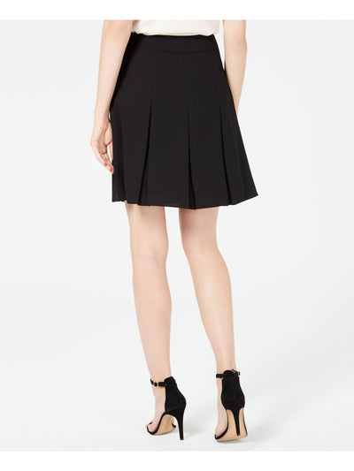 ANNE KLEIN Womens Black Mini Wear To Work A-Line Skirt 6