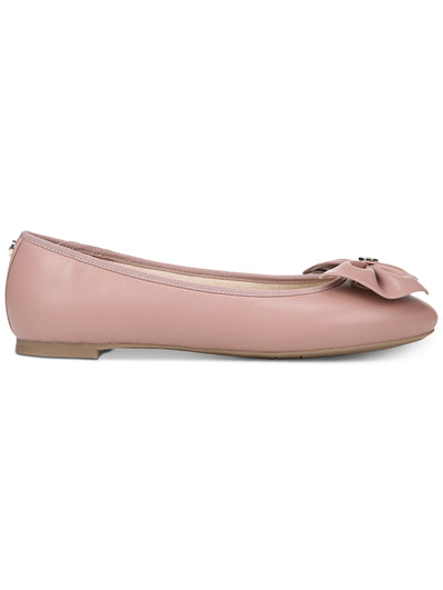 CIRCUS BY SAM EDELMAN Womens Pink Signature Hardware Bow Accent Cushioned Carmen Round Toe Slip On Flats 6 M