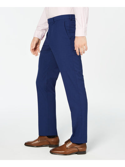 VINCE CAMUTO Mens Blue Flat Front, Slim Fit Pants 38W \ 34L