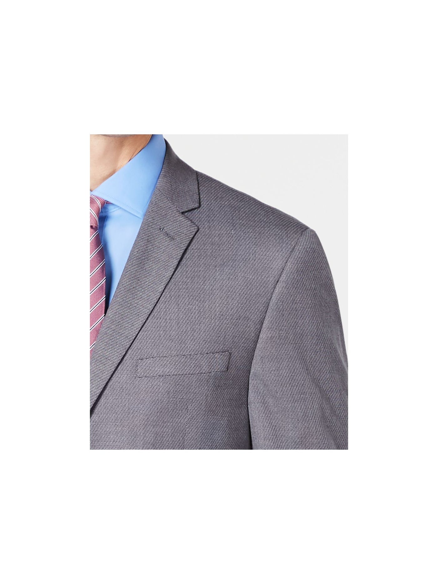 VINCE CAMUTO Mens Gray Single Breasted, Stretch, Slim Fit Wrinkle Resistant Suit Separate Blazer Jacket 38 SHORT