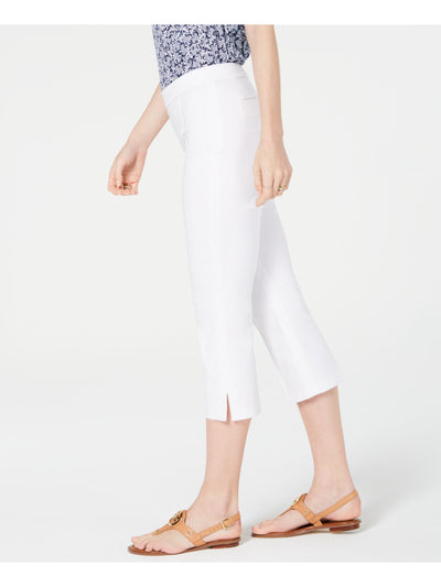 MICHAEL KORS Womens White Capri Pants Size: 14