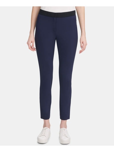 CALVIN KLEIN Womens Blue Skinny Pants 12