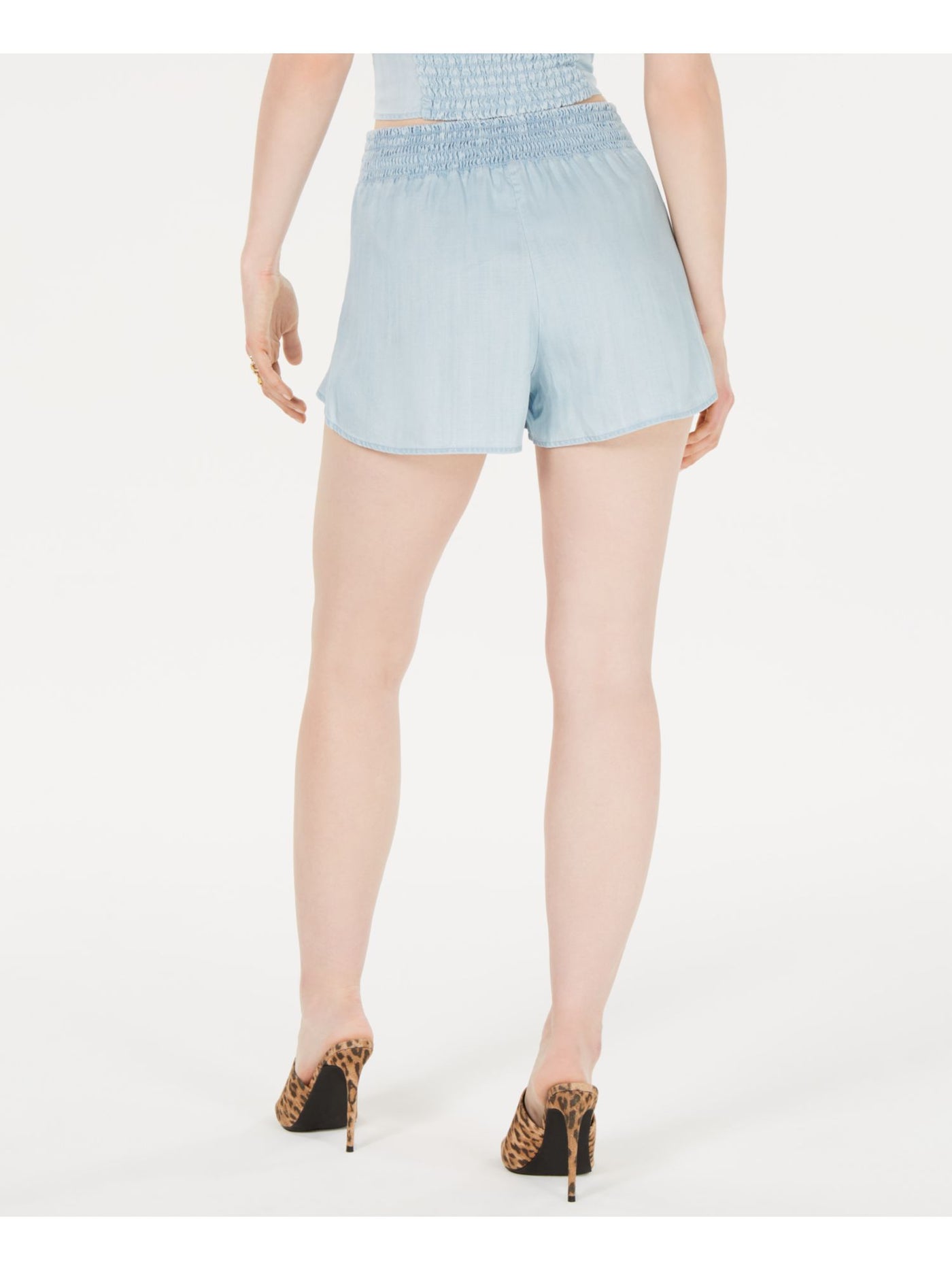 GUESS Womens Light Blue Shorts XL