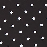 BAR III Womens Black Polka Dot Sleeveless V Neck Knee Length Party Fit + Flare Dress