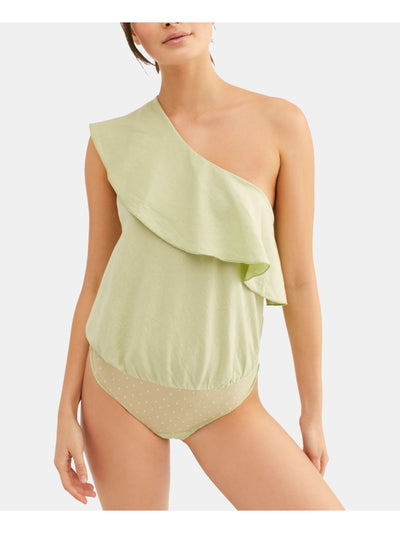 FREE PEOPLE Womens Green Sleeveless Body Suit Top Size: XS\TP