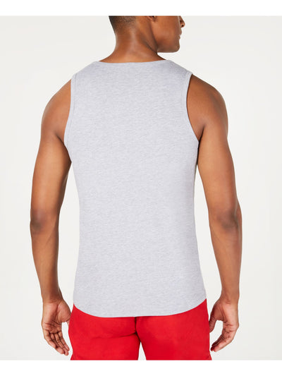 INC Mens Gray Printed Sleeveless Scoop Neck Tank Top S