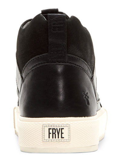FRYE Womens Black Lug Sole Comfort Gia Round Toe Platform Lace-Up Athletic Sneakers Shoes 6.5 M