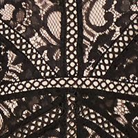 TAYLOR Womens Black Stretch Lace Zippered Flutter Sleeve V Neck Midi Evening Hi-Lo Dress