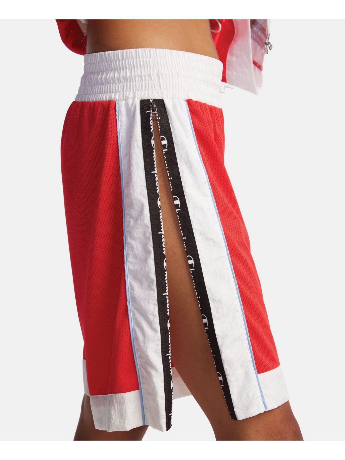CHAMPION Womens Red Color Block Shorts S