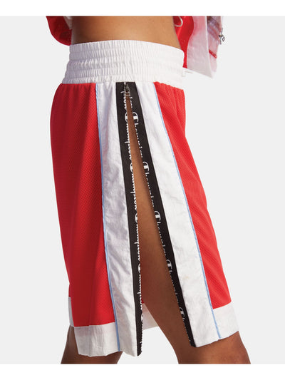 CHAMPION Womens Red Color Block Shorts S