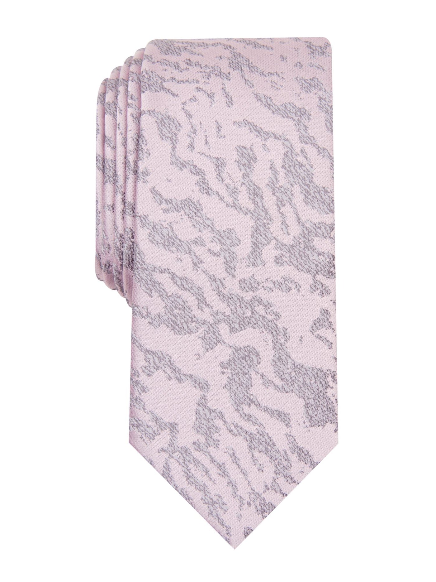 INC Mens Pink Patterned Slim Neck Tie