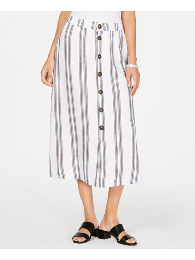 ALFANI Womens Tea-Length A-Line Skirt