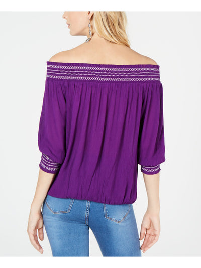 INC Womens Long Sleeve Off Shoulder Top