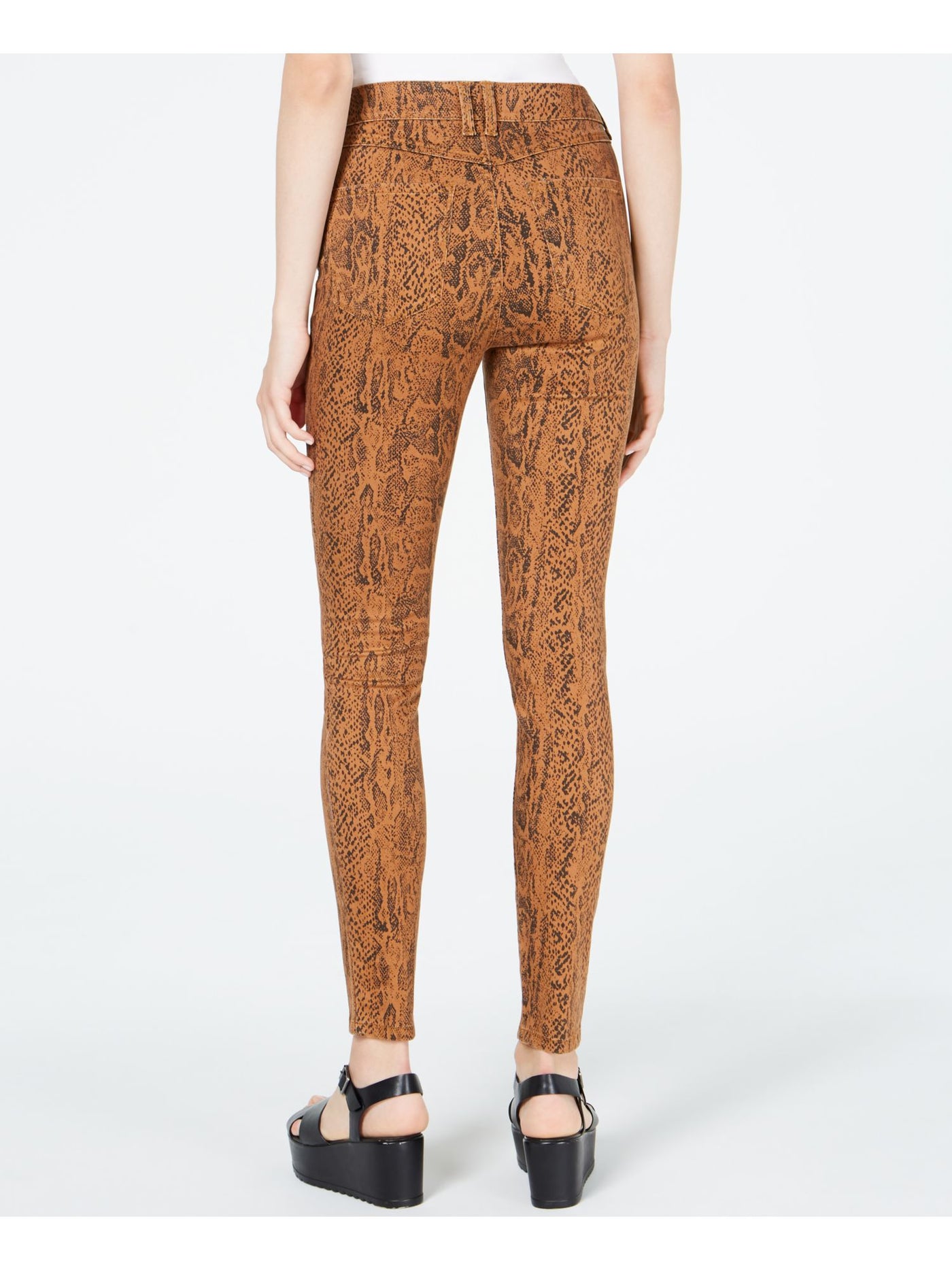 4 WHAT ITS WORTH Womens Brown Printed Pants Size: 0