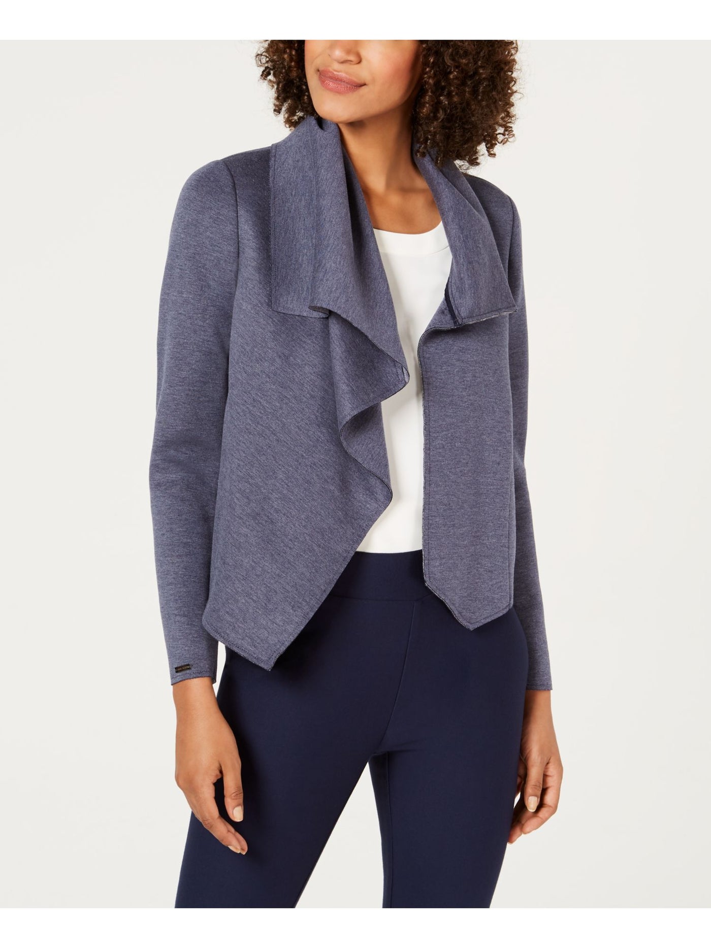 ANNE KLEIN Womens Blue Evening Blazer Jacket XS